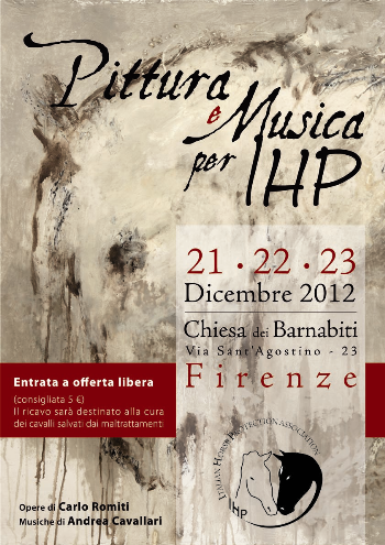 Pittura e musica per IHP, un grande evento artistico a Firenze